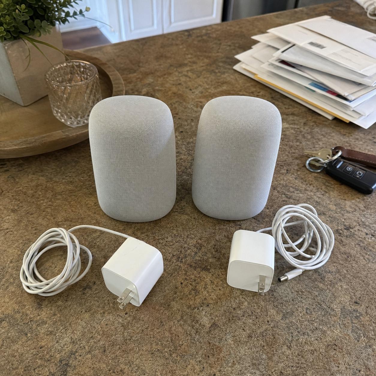 Sold open box Apple HomePod Speaker Pair photographed by the seller